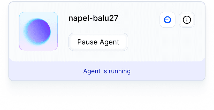 Start your agent