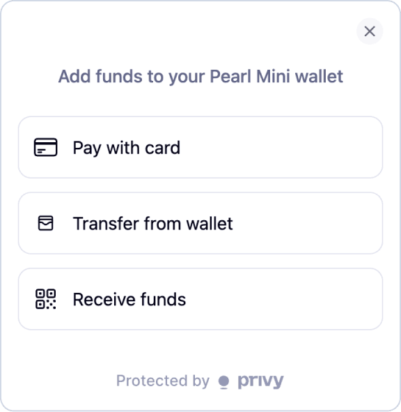 Sign in and fund your agent